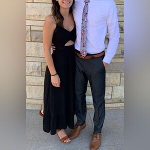 Aerie maxi dress with front cutout